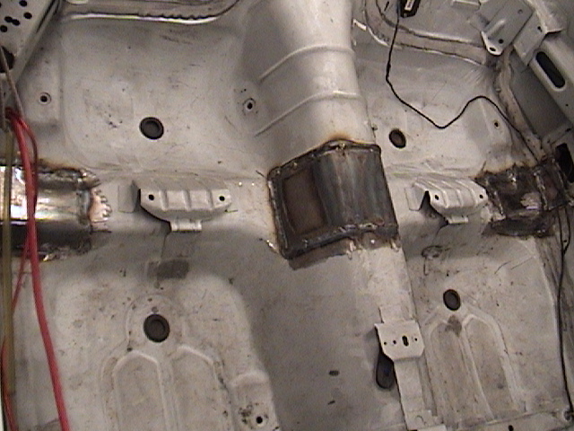 Base plates being installed