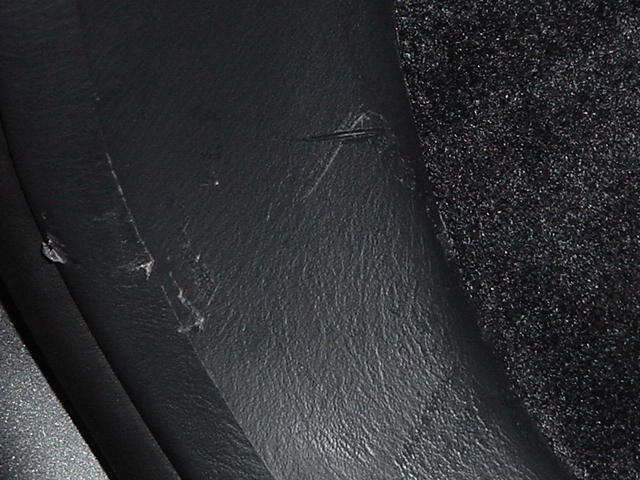 Interior scratch caused by the Jack
