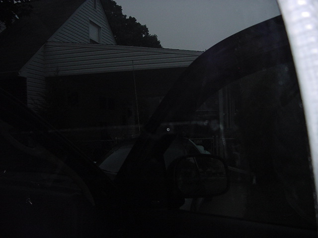 Sticker glue still on the windows