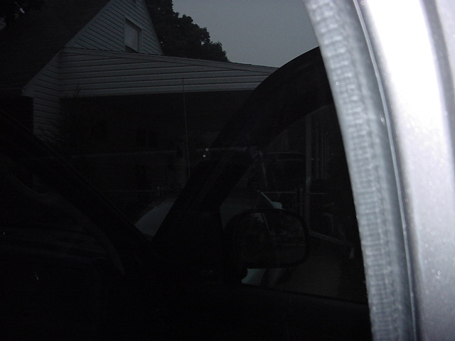 Sticker glue still on the windows