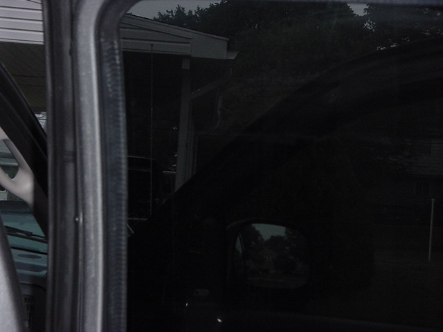 Sticker glue still on the windows