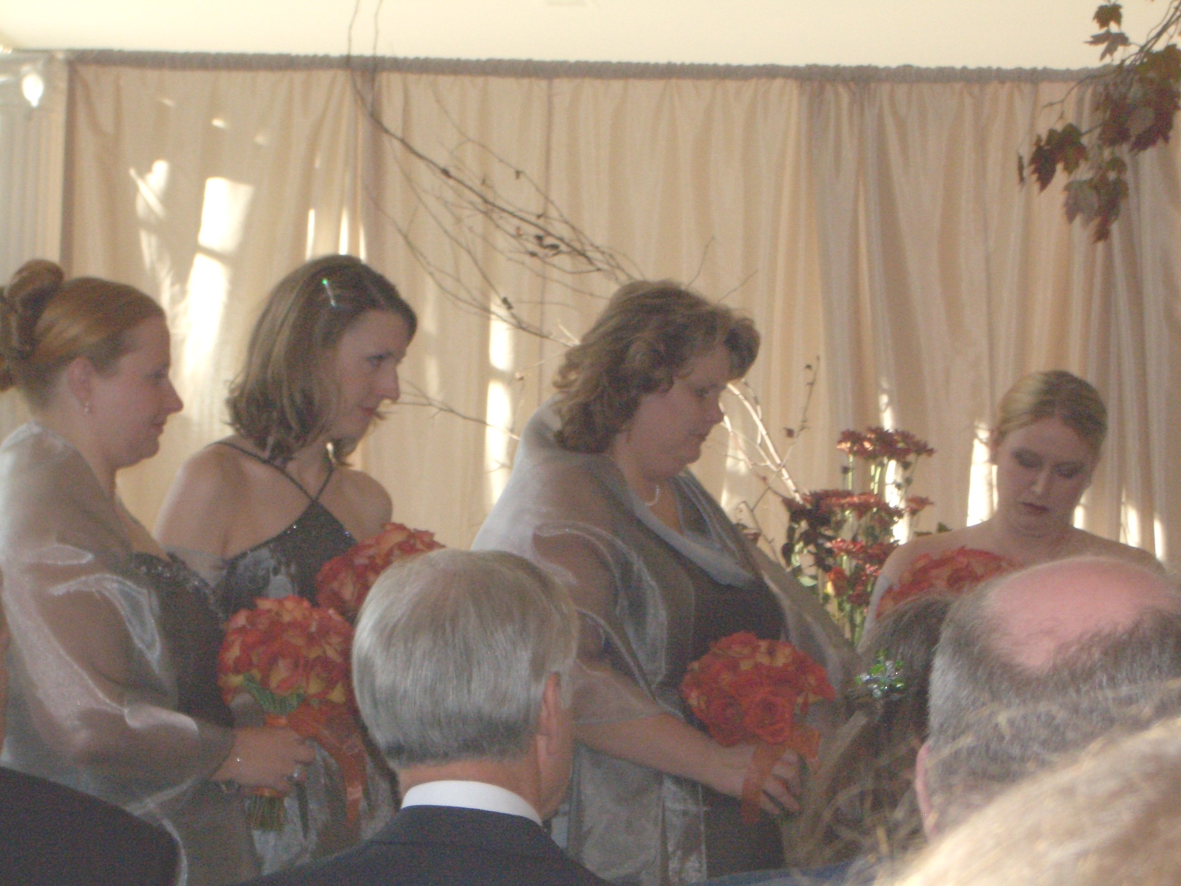 The Bridesmaids.... Alicia, Rhian, Dana & Shannon